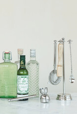 Stainless Steel & Mango Wood Bar Tools with 13"H Stand, Set of 5