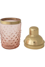 14 oz. Stainless Steel & Hand-Blown Glass Hobnail Cocktail Shaker