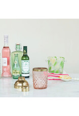 14 oz. Stainless Steel & Hand-Blown Glass Hobnail Cocktail Shaker