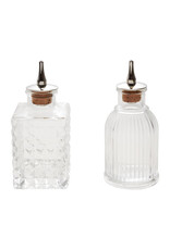 2 oz. Pressed Glass Bitters Bottle with Spout, 2 Styles