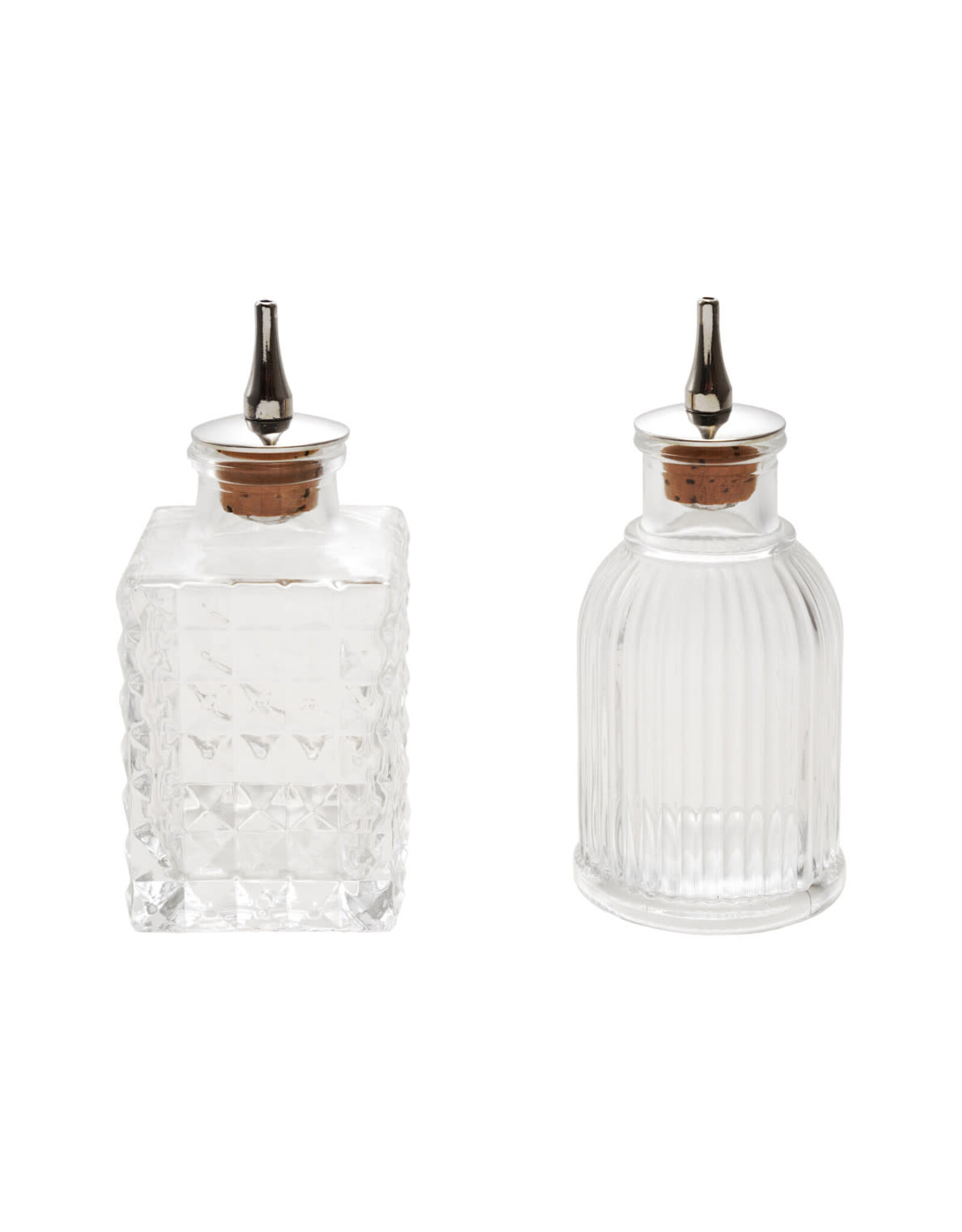 2 oz. Pressed Glass Bitters Bottle with Spout, 2 Styles