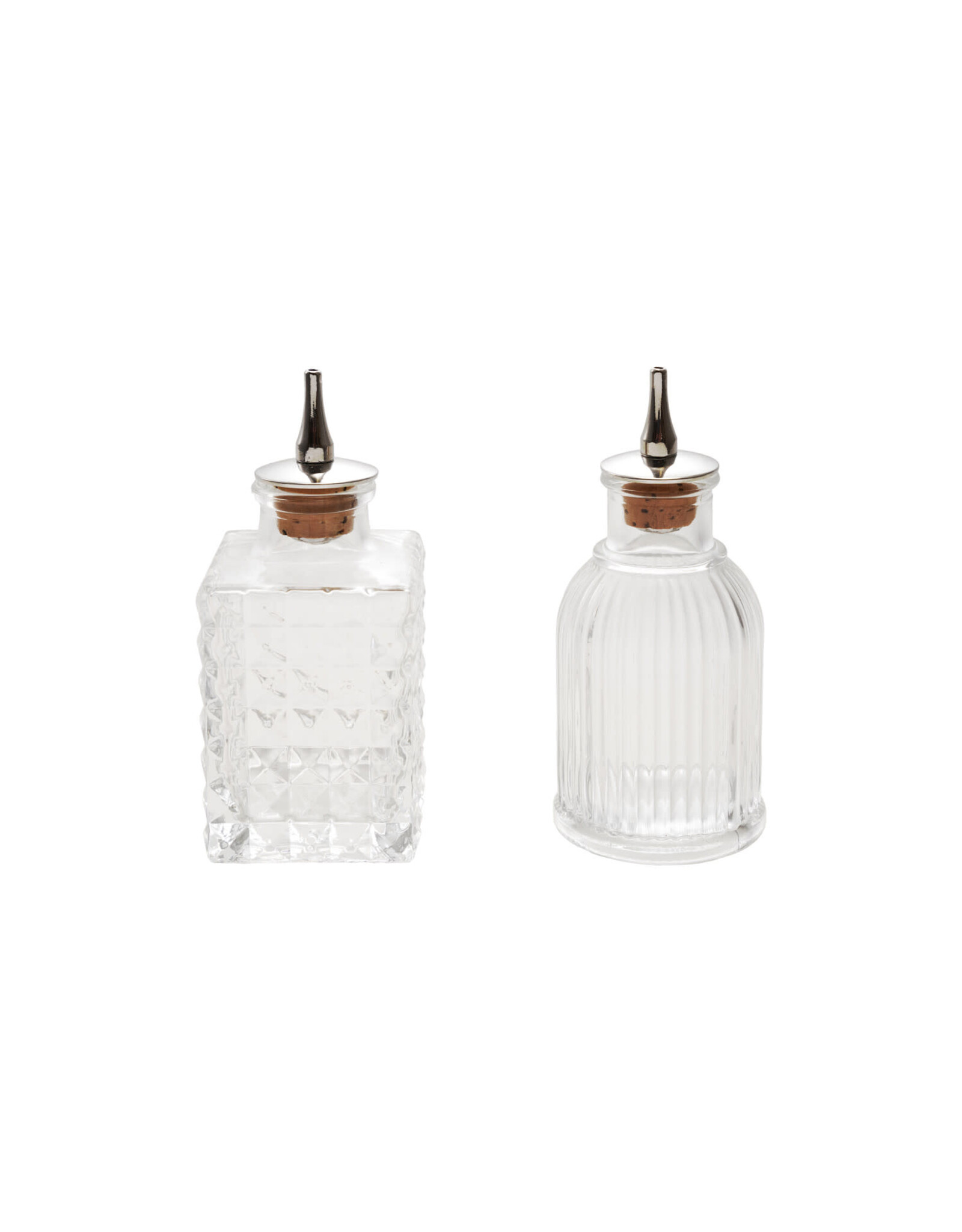 2 oz. Pressed Glass Bitters Bottle with Spout, 2 Styles