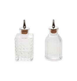 2 oz. Pressed Glass Bitters Bottle with Spout, 2 Styles
