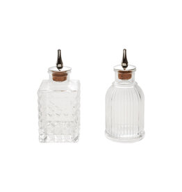 2 oz. Pressed Glass Bitters Bottle with Spout, 2 Styles