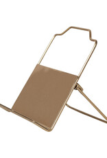 Metal Standing/Foldable Book Holder, Gold Finish