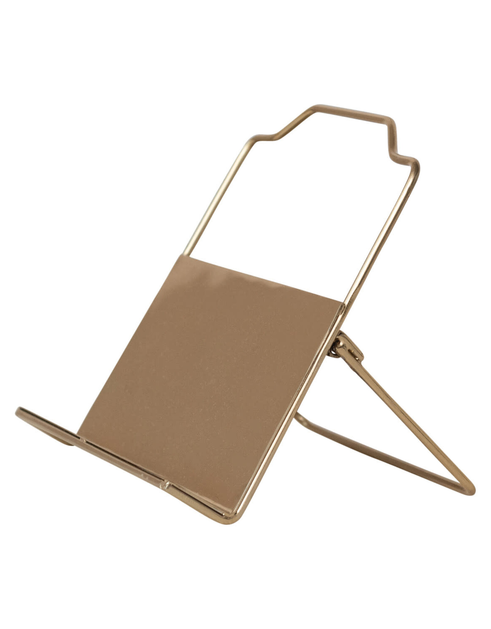Metal Standing/Foldable Book Holder, Gold Finish
