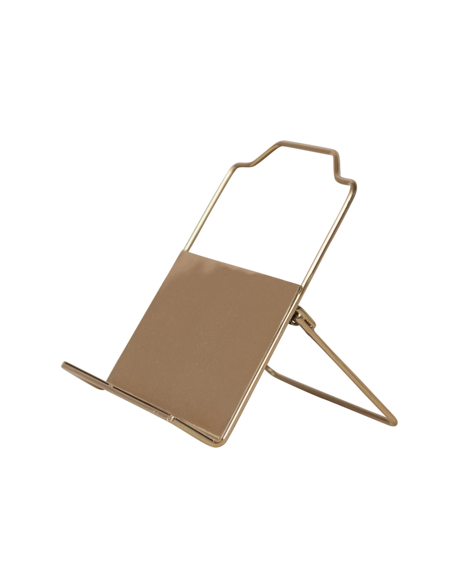 Metal Standing/Foldable Book Holder, Gold Finish