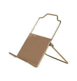 Metal Standing/Foldable Book Holder, Gold Finish