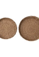 Decorative Woven Seagrass Scalloped Trays