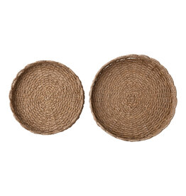 Decorative Woven Seagrass Scalloped Trays