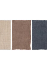 Waffle Weave Tea Towels w/ Mango Wood Cheese/Serving Board