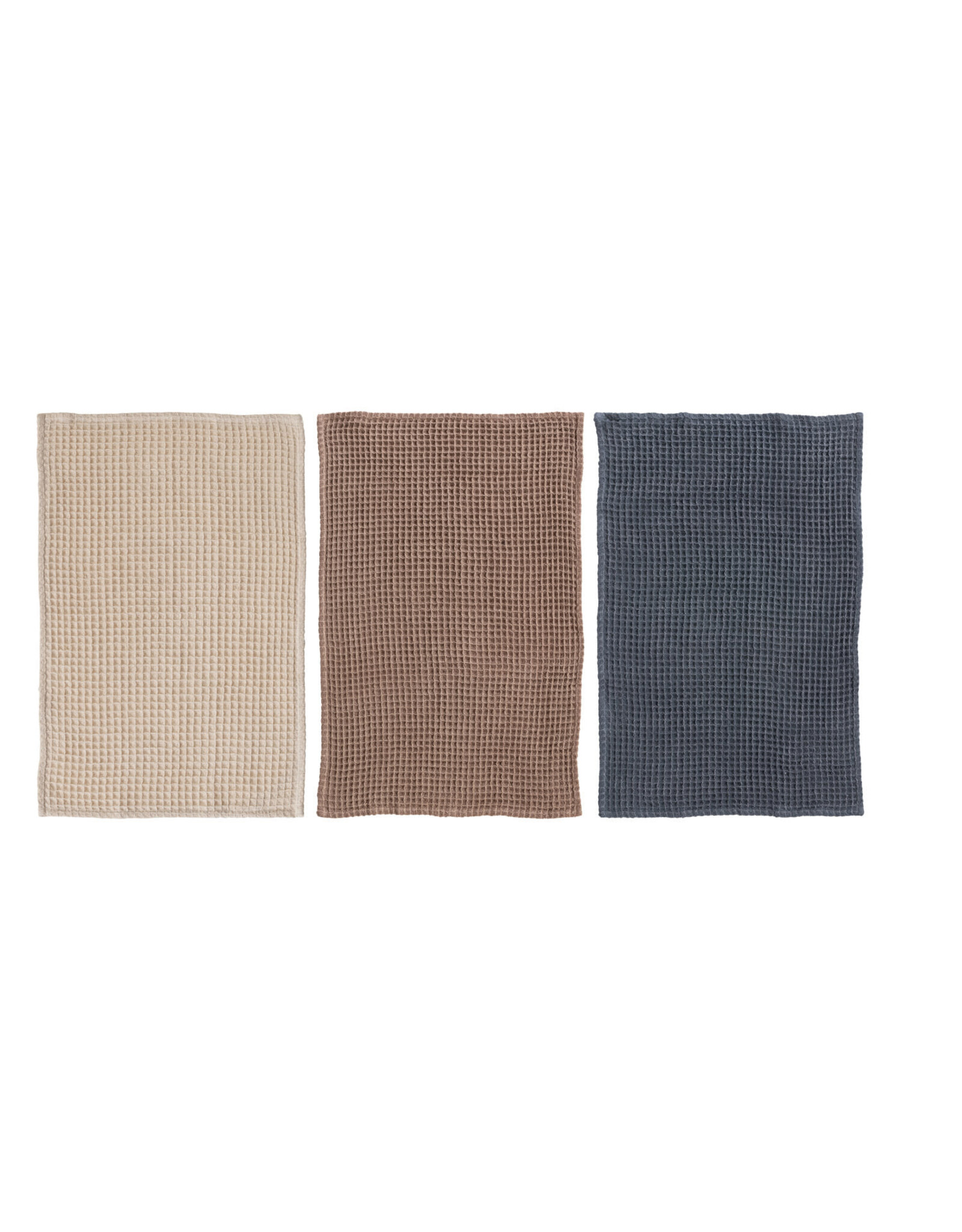 Waffle Weave Tea Towels w/ Mango Wood Cheese/Serving Board