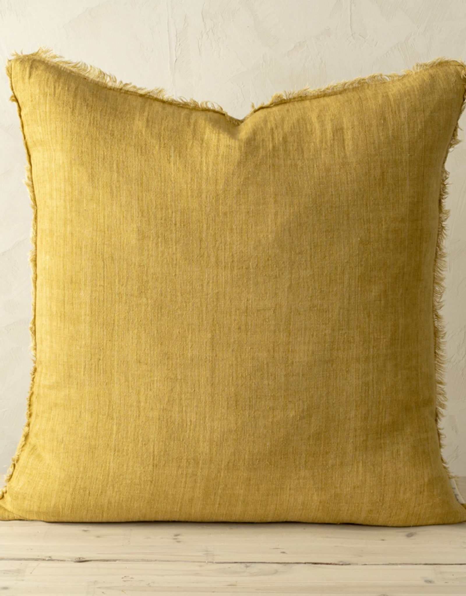 24x24 Lina Linen Pillow Honey