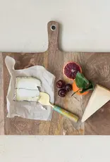 Mango Wood Cheese/Serving Board w/ Handle, Natural