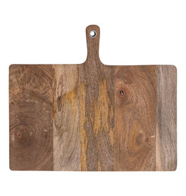 Mango Wood Cheese/Serving Board w/ Handle, Natural