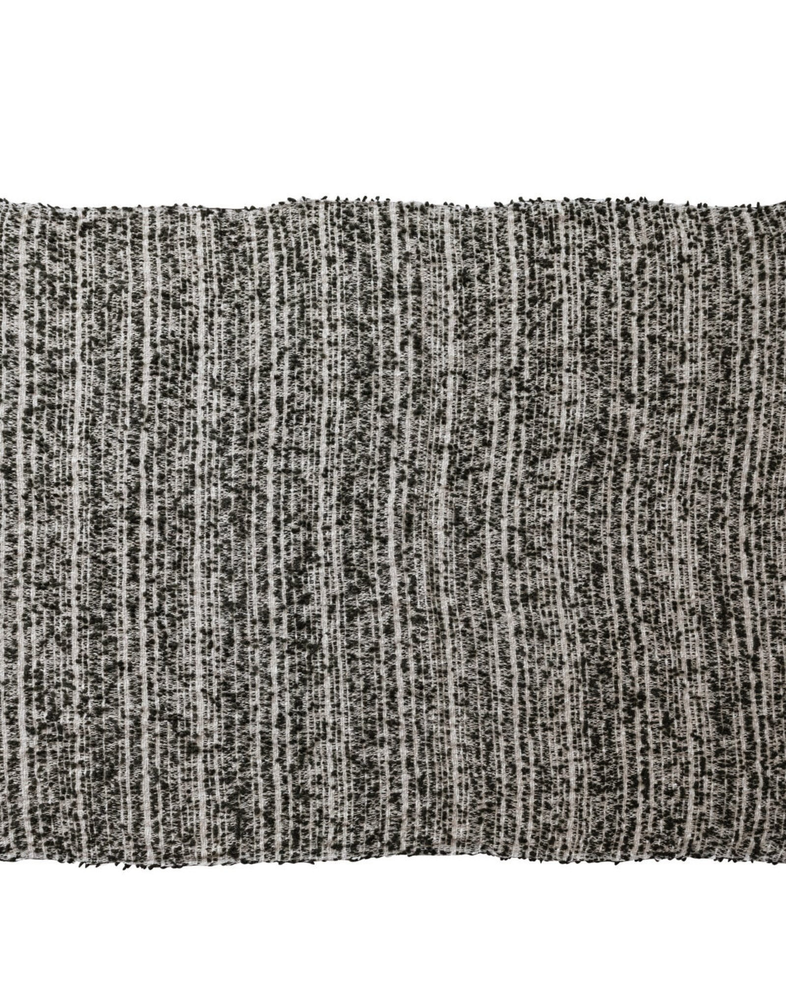 60"L x 50"W Woven Cotton & Acrylic Blend Throw with Fringe