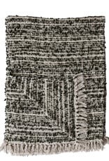 60"L x 50"W Woven Cotton & Acrylic Blend Throw with Fringe