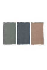 Woven Cotton Waffle Weave Tea Towel, 3 Colors