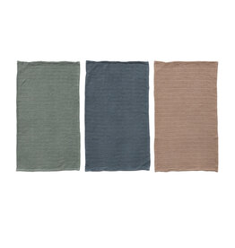 Woven Cotton Waffle Weave Tea Towel, 3 Colors