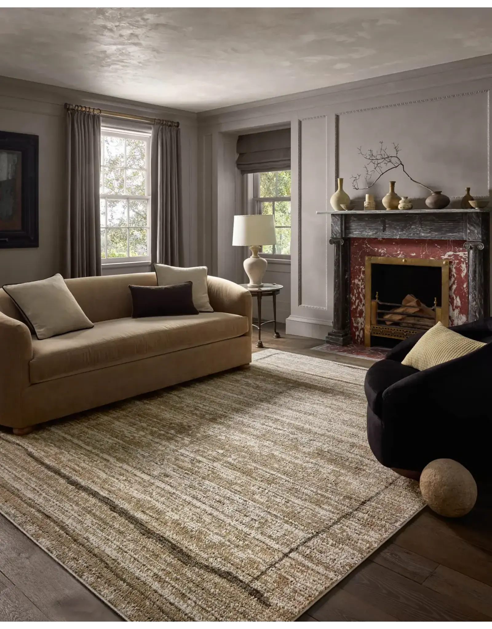 Jeremiah Brent × Loloi Bleeker Rug - BLE-05 Natural / Charcoal