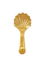 Stainless Steel Shell Shaped Scoop, Gold Finish