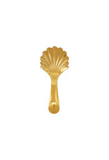 Stainless Steel Shell Shaped Scoop, Gold Finish