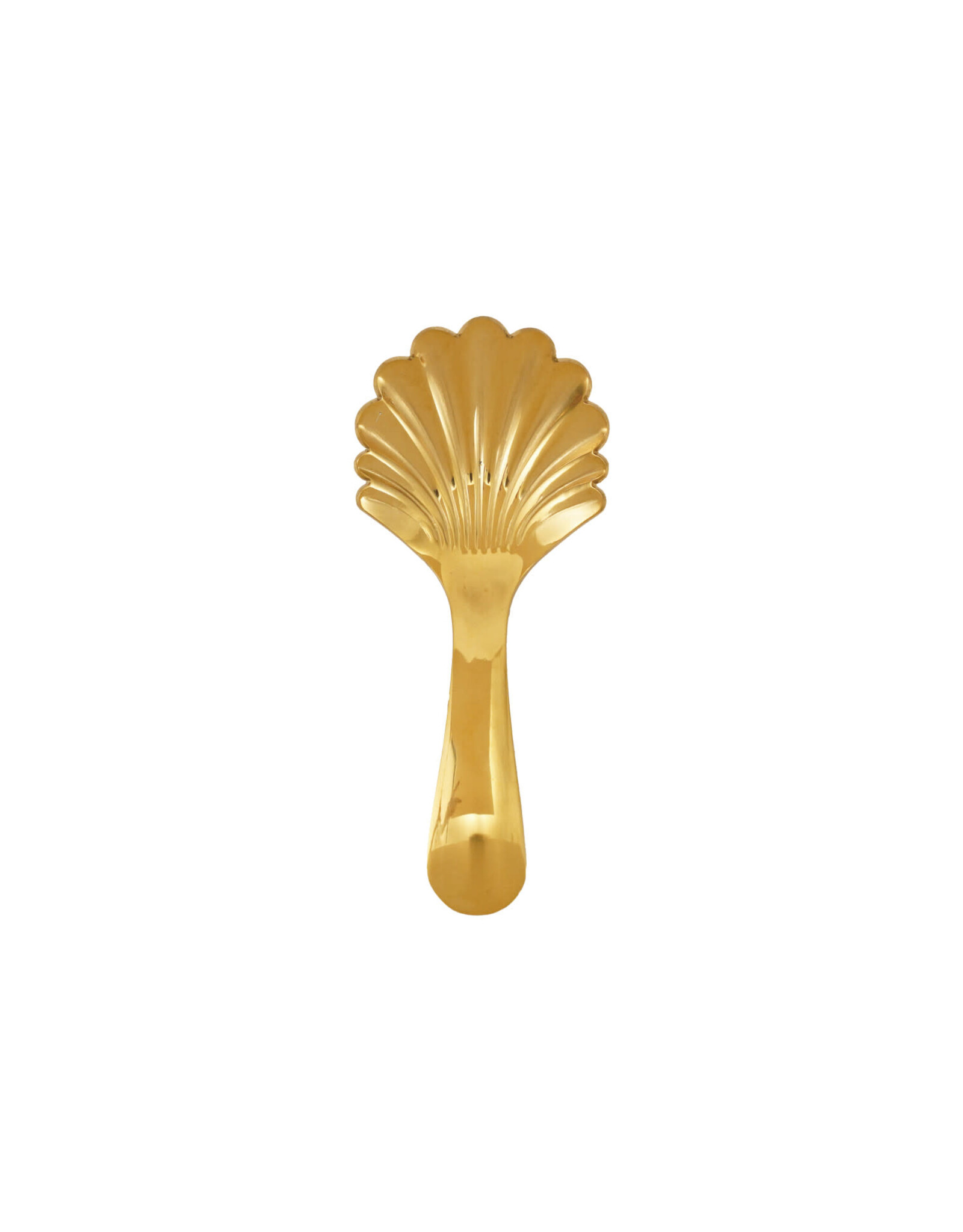 Stainless Steel Shell Shaped Scoop, Gold Finish