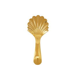 Stainless Steel Shell Shaped Scoop, Gold Finish