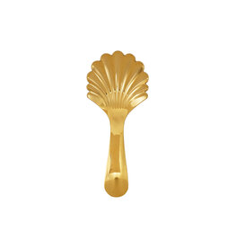 Stainless Steel Shell Shaped Scoop, Gold Finish