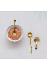 Stainless Steel Shell Shaped Spoon, Gold Finish