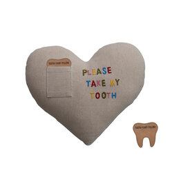 Tooth Fairy Pillow with Pocket & Embroidery "Please Take My Tooth"