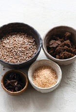 Textured Stoneware Nesting Bowls, S/4