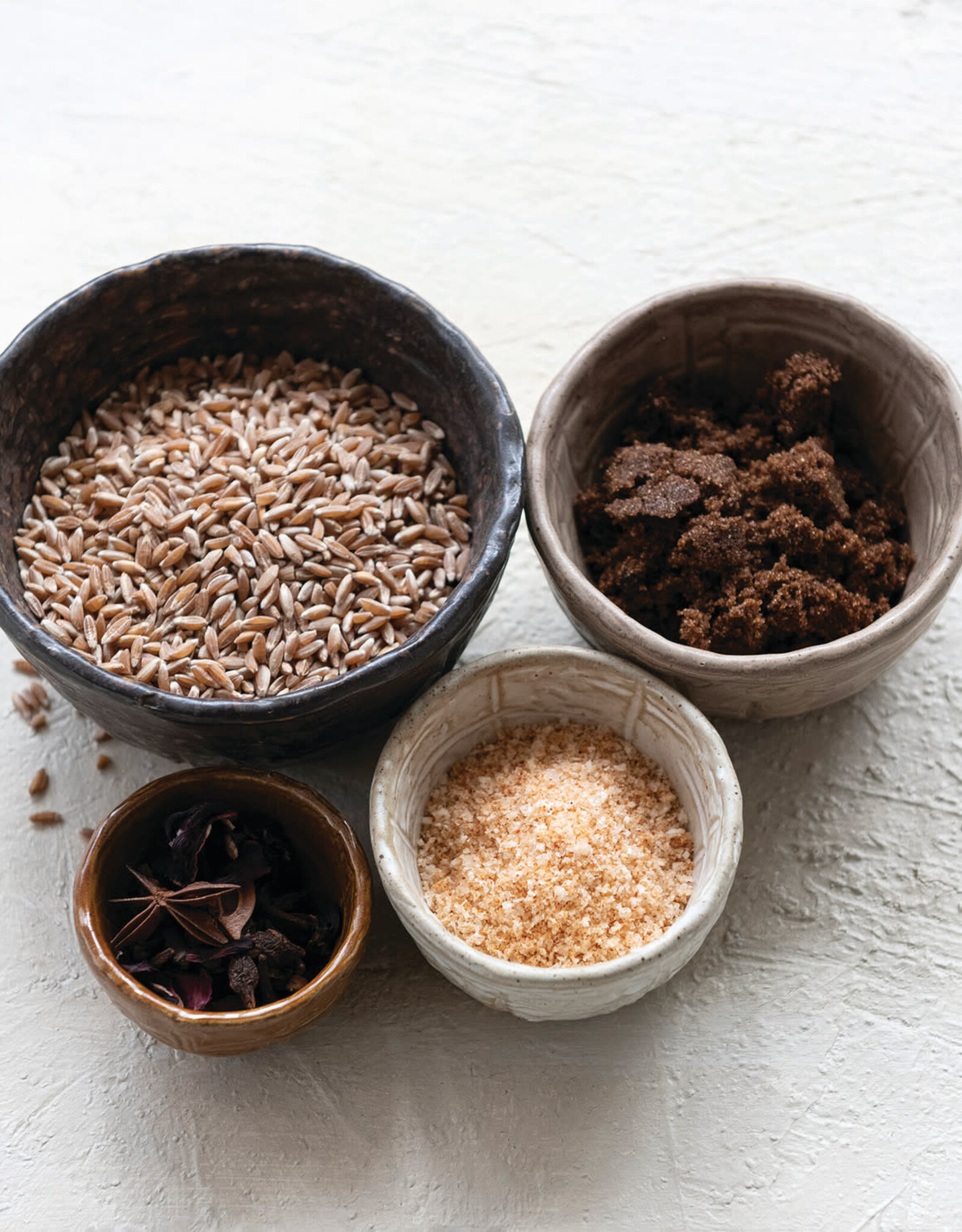 Textured Stoneware Nesting Bowls, S/4