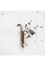Stainless Steel Loose Tea Infuser with Over Mug Hook, Rose Gold Finish