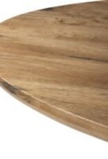 Bibianna Oval Dining Table, Smoked Honey