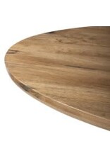 Bibianna Oval Dining Table, Smoked Honey