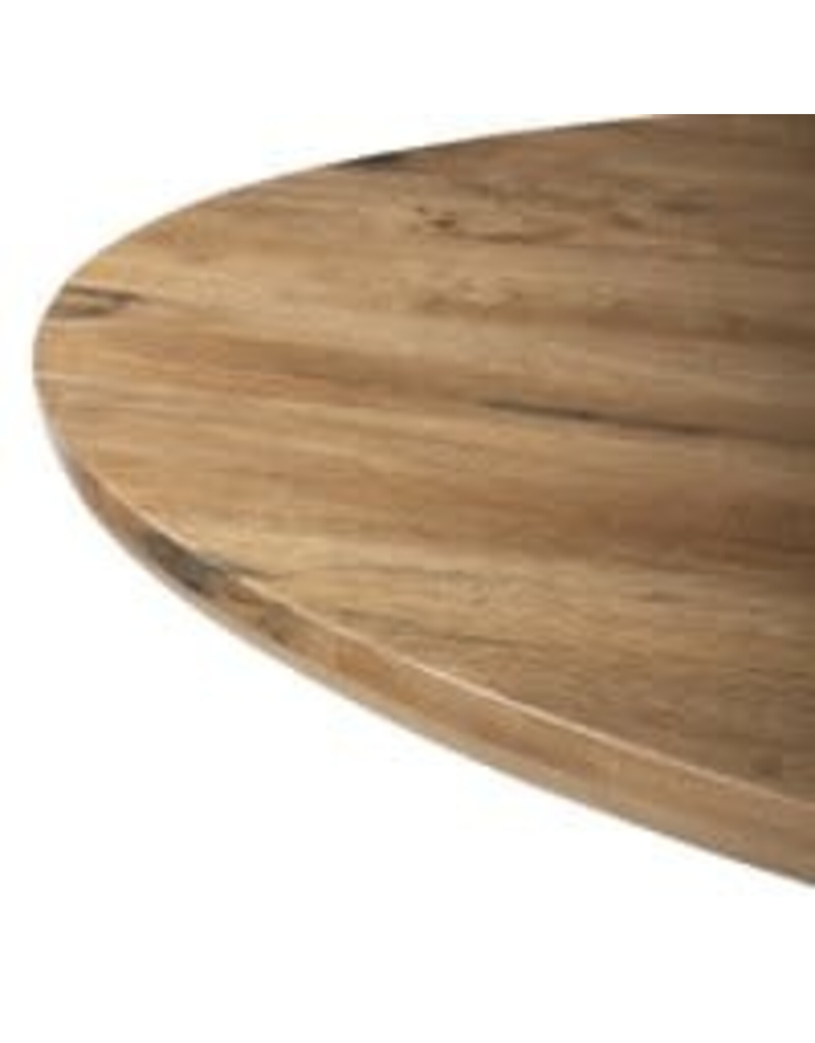 Bibianna Oval Dining Table, Smoked Honey