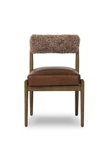 Jazelle Dining Chair, Havana Brown/ Shearling