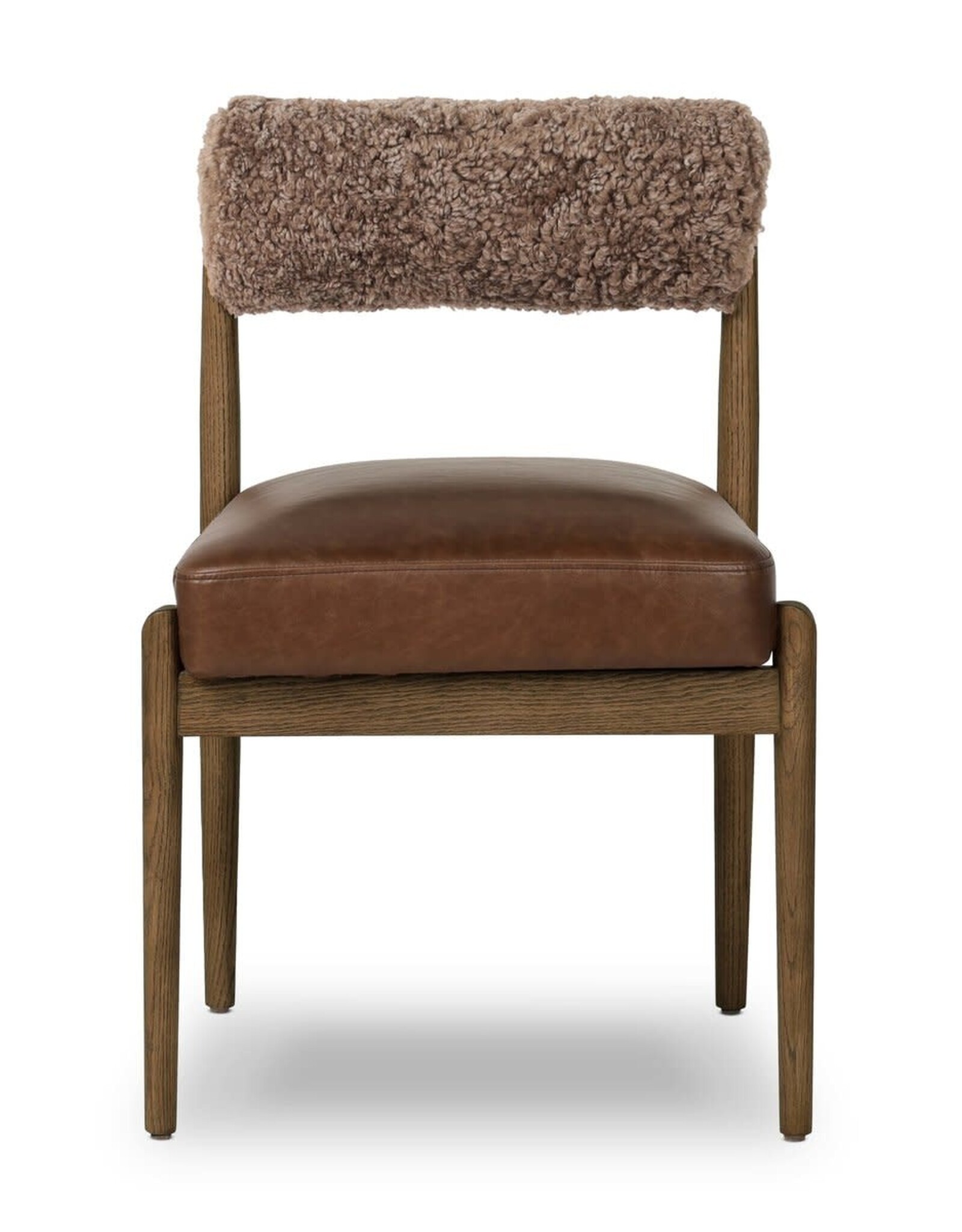 Jazelle Dining Chair, Havana Brown/ Shearling
