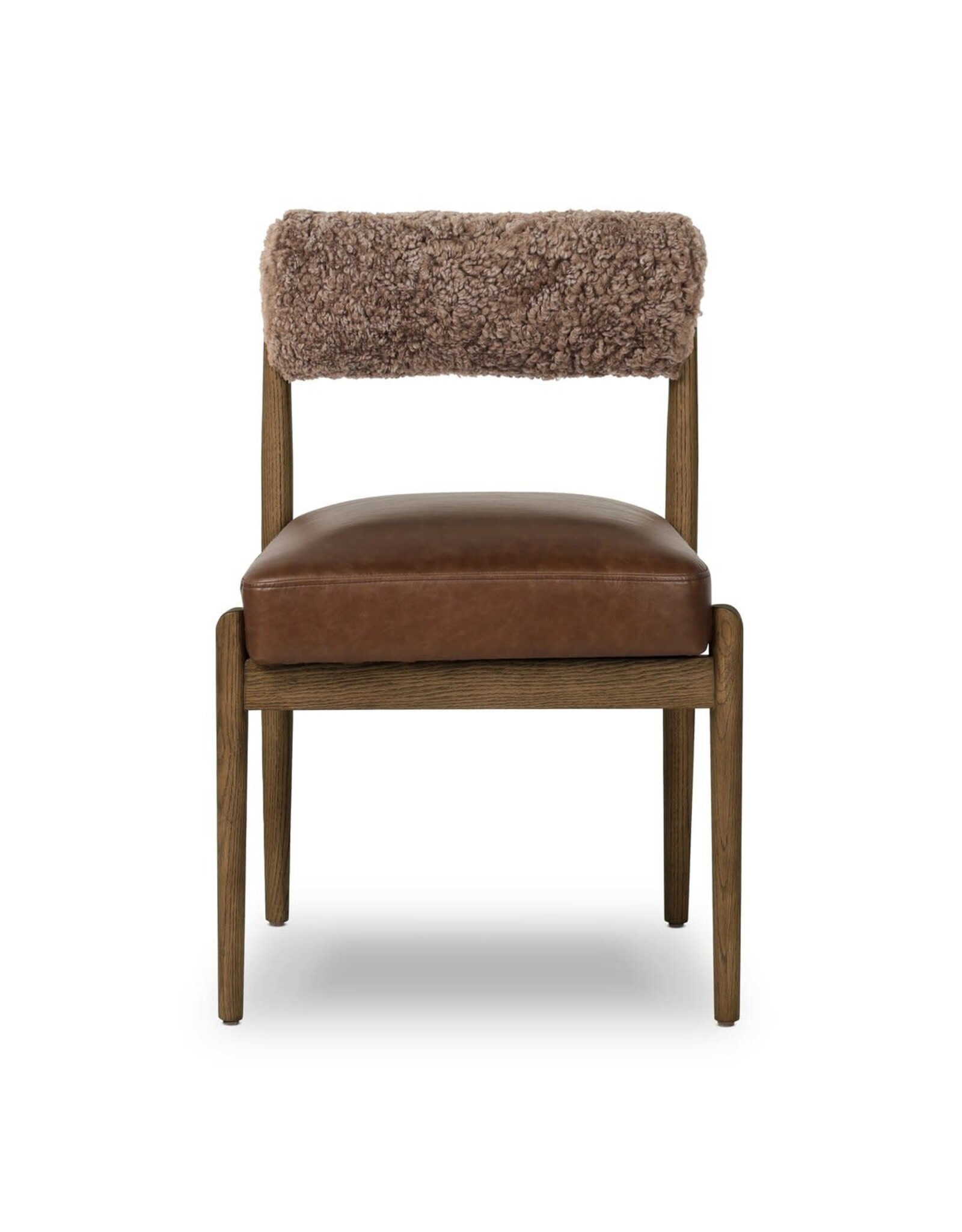 Jazelle Dining Chair, Havana Brown/ Shearling
