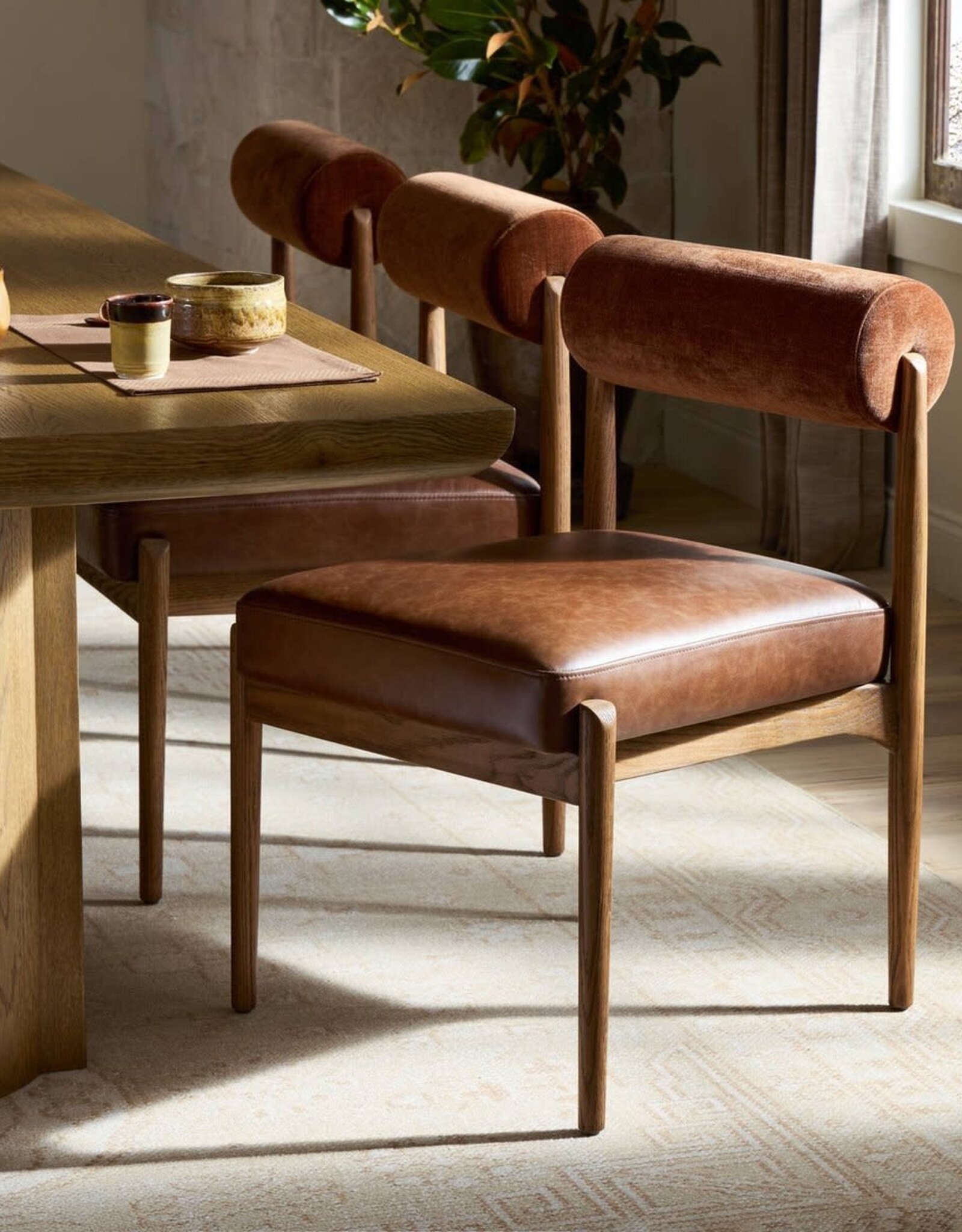 Jazelle Dining Chair, Havana Brown