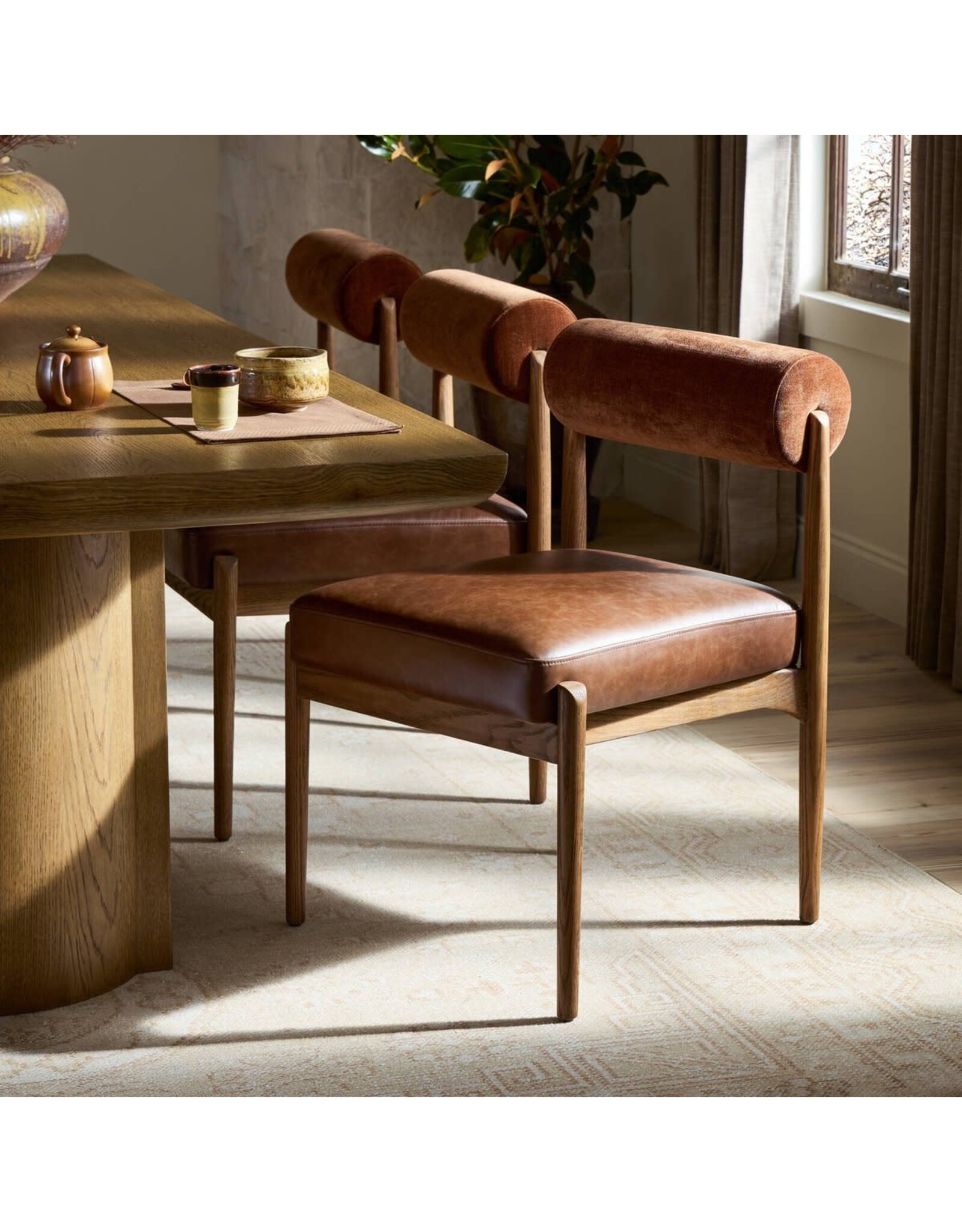 Jazelle Dining Chair, Havana Brown