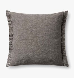 Magnolia Home by Joanna Gaines × Loloi Jett Grey Pillow, 22x22"