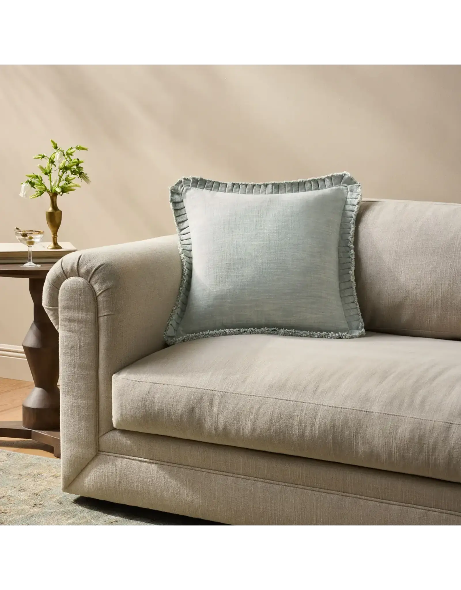 Loloi Ruffle Edge Pillow 20" x 20"