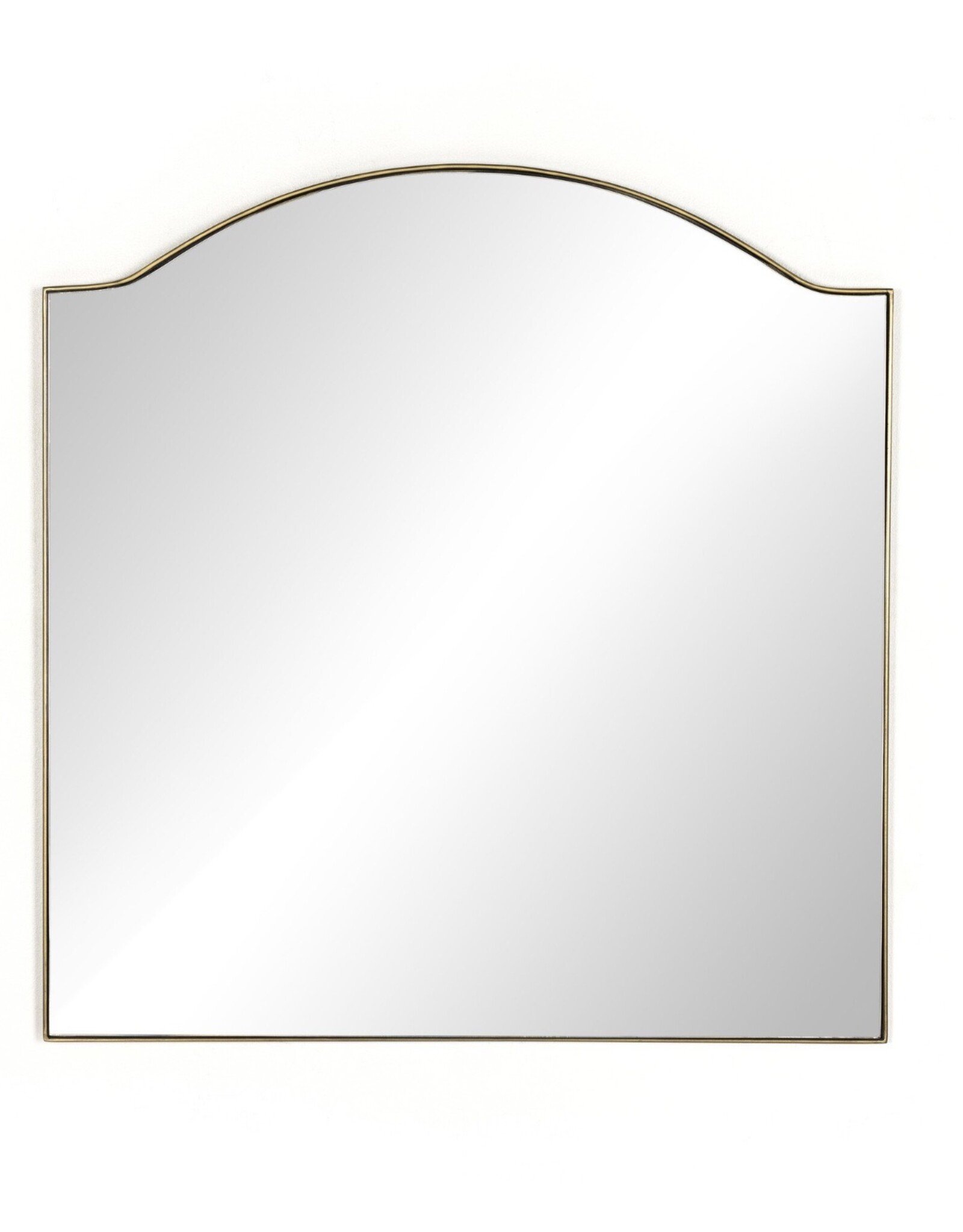 Jacques Mirror in Antique Brass