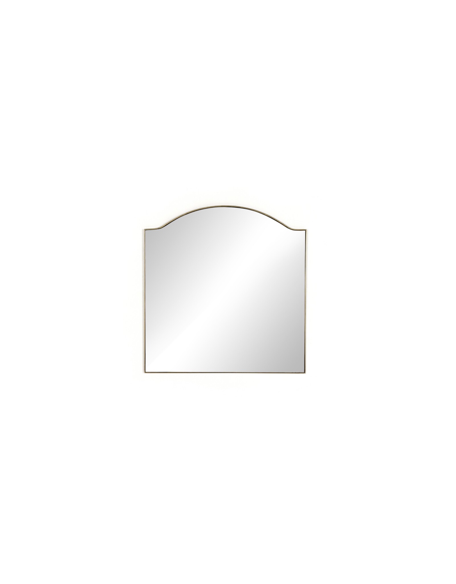Jacques Mirror in Antique Brass
