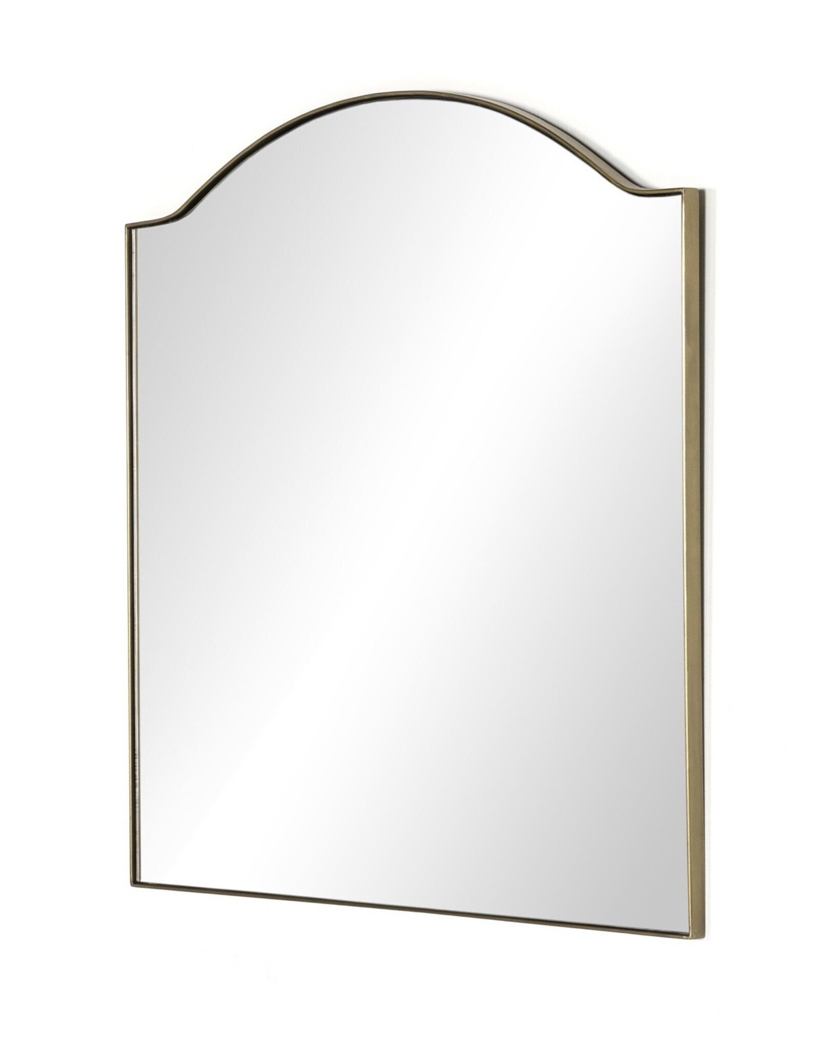 Jacques Mirror in Antique Brass