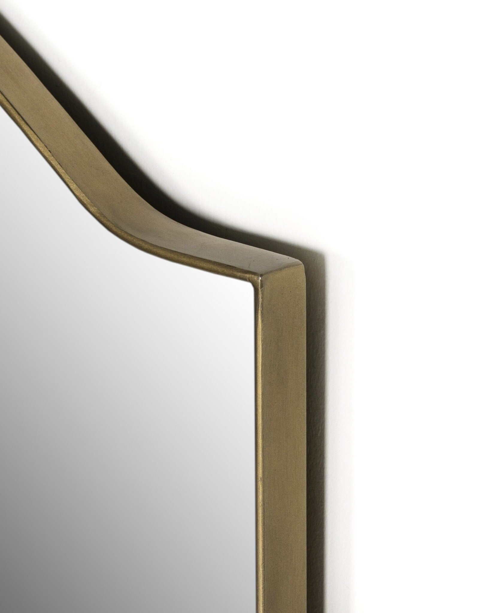 Jacques Mirror in Antique Brass