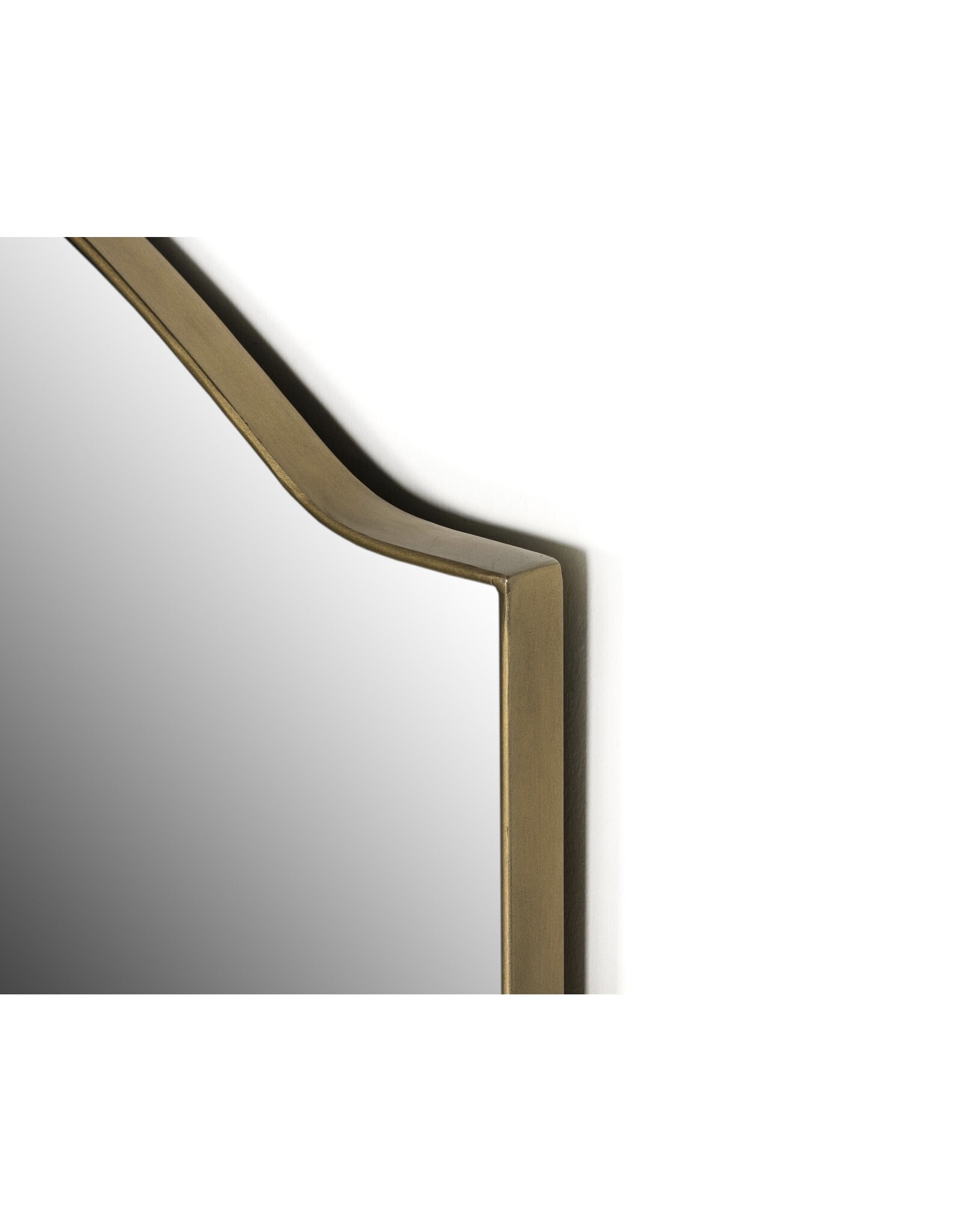Jacques Mirror in Antique Brass