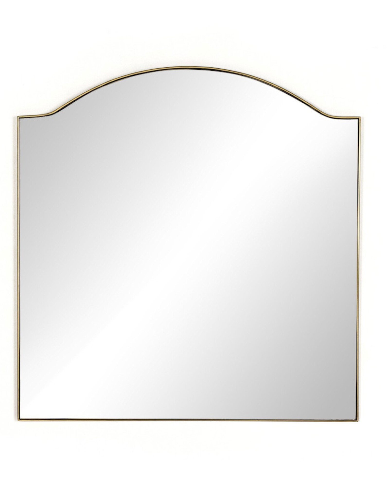 Jacques Mirror in Antique Brass